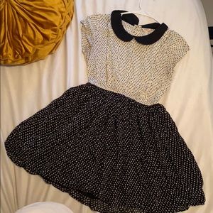 Forever 21 - Black and White collar dress
